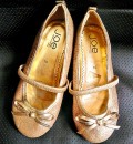 Joe Girls Gold Ballet Flats- US size 10 (REDUCED PRICE)