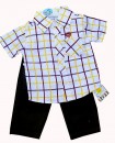 Smart Kids Baby Boy 2pcs outfit- Shirt and Chinos Trousers (3-6mths, 6-9mths, 9-12mths)