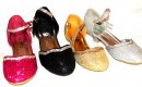 Taiyu Shimmer Dressy Shoes- Gold, Black, Silver, Pink (size 26-35)