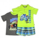 CLUB HOUSE Boys' 3-Piece Polo, Tee & Shorts Set (2T-4T)