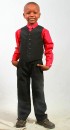 Fouger Boys Formal Wear (4, 5, 6) (Red & Black)