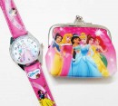 Character Watch & Purse in blister card- Doc Mcstuffins, Despicable me, Cars, Violetta