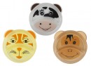 Animal face Kids Plastic Lunch Plates - 3 designs