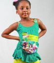 Barbie Polka dot Sleeveless long Tops- assorted colours- 2-6yrs