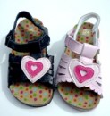Girls Funky Sandals- Pink Heart