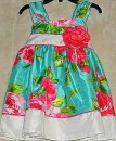 Pinky Girls Turquiose Floral Dress- 5,6 10-12yrs (35% OFF)