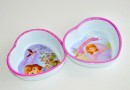 Princess Sofia Heart Shaped Melamine Snack Plates- set of 6