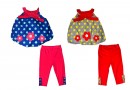Carters Polka dot Bubble leggings set - 3mths, 6mths