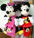 Mickey Mouse Plush Doll/Towel bag with 2 free Embroidered towels