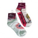 Princess & Spongebob Sport Sock On Header Card (Shoe Size 9-12)