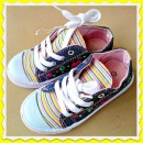 Friends Inc Girls Lace up Flower Sneakers- size 8, 9