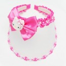Girls Sun Visor Lace Ribbon Hat/ Hair band/ Plastic cap- assorted designs