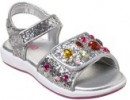 Toddler Girls' Circo Ankle Strap Rhinestone Glitter Sandals 