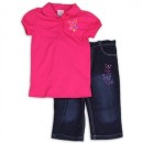 Girls 2PC Denim & Tee Capri Set (4-6yrs) 