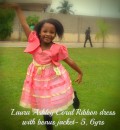 Ashley Ann Coral Ribbon Dress with free matching jacket (5T)