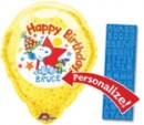 Anagram Peanuts Happy birthday Helium foil balloon-Personalize with stickers