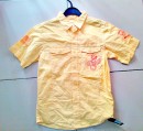 Rebel boys Yellow short sleeve shirt- 6-7yrs