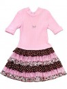 Rare Editions Girls Tiered Skater Dress- 6yrs