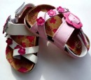 Girls Funky Comfort Sandals- Pink daisies
