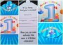 1st Birthday Party Invites (Envelope design)- Pack of 10