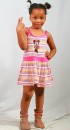 Disney Striped Braided Sleeveless Jersey Mini-dress- Winnie, Minnie- 2-4yrs