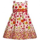 Bonnie Jean Girl's  Dress- Dot Border Size 5yrs (10% OFF)