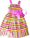 Jenny & Me Multi Stripe Cotton Dress 7-8yrs (30% OFF)