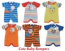Baby Starters Infant Boys Rompers- Assorted designs- 0-12mths