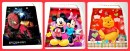 Character Press-Shut PVC Party bag with Plastic handle- Sold in dozens- Big Size